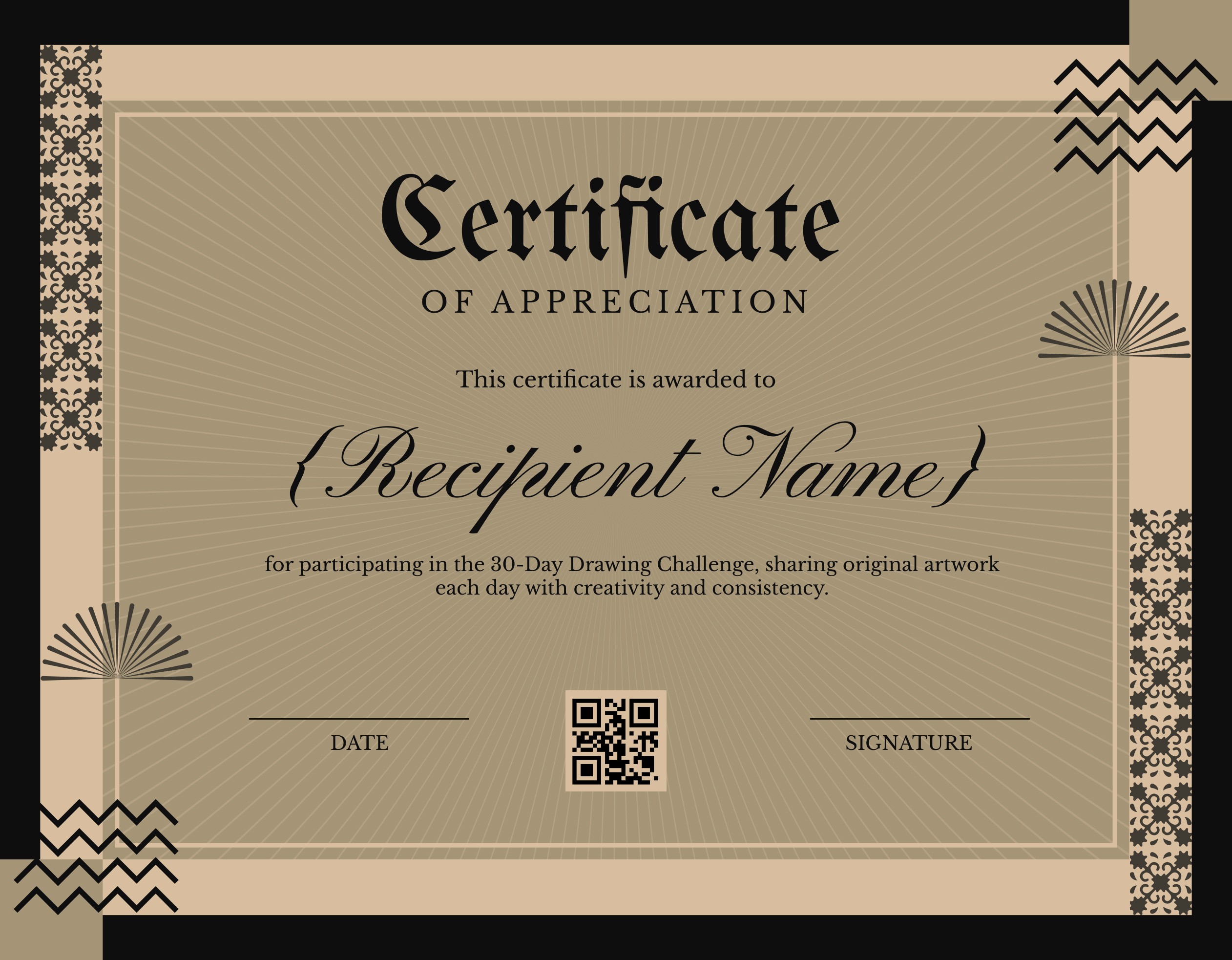 Wauld - Elegant and stylish appreciation certificate template