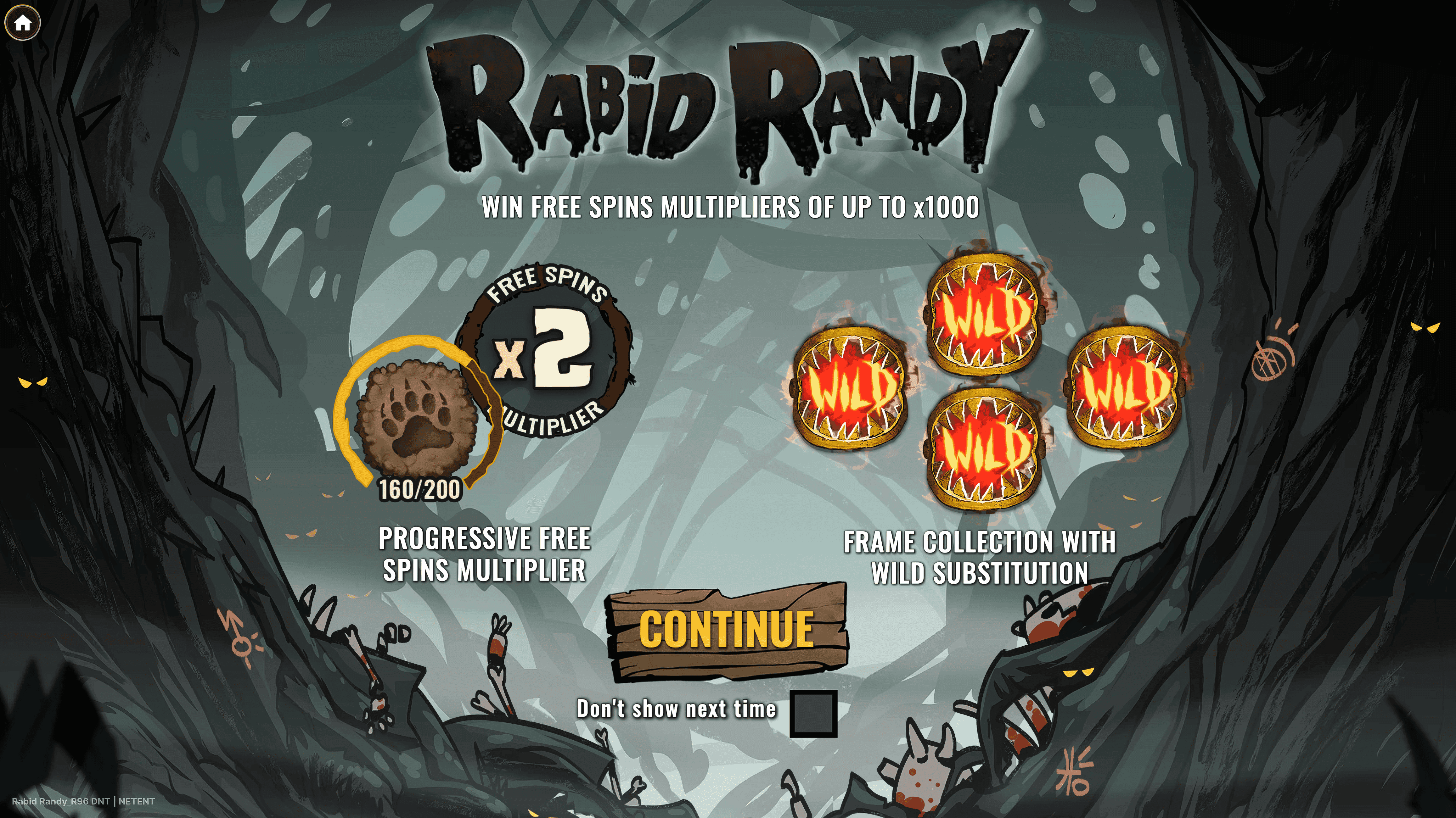 Rabid Randy - screenshot officiel NetEnt