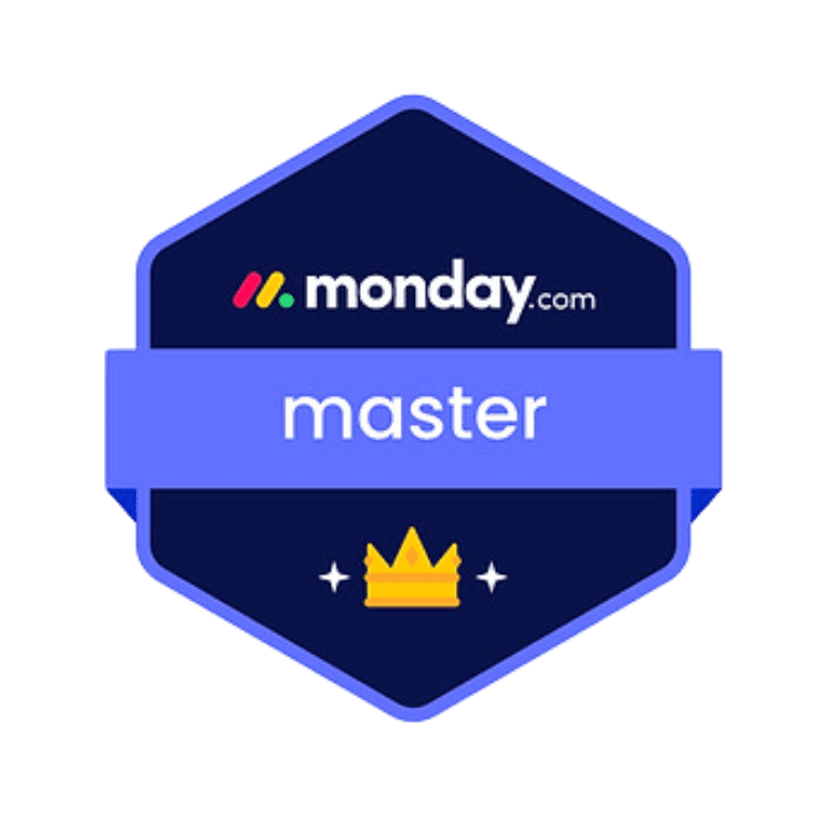 monday.com master certification badge