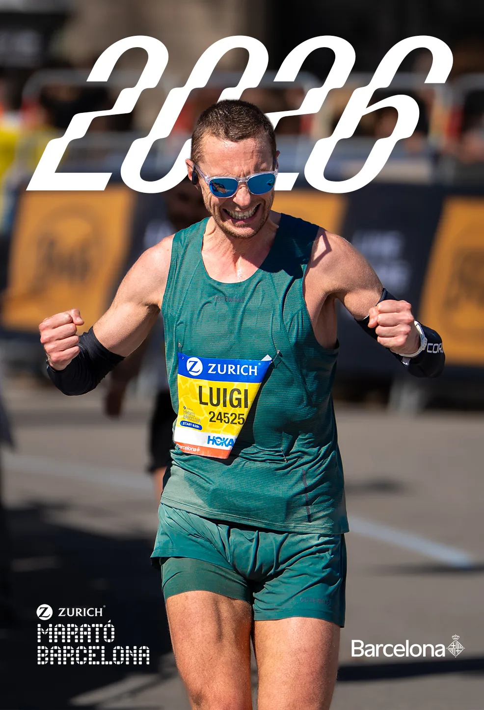 Luigi del Moral Momento de superación personal en el Maratón de Barcelona 2026, por Nolan Pardo fotógrafo