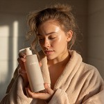 Man applying skincare product to his face