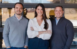 Tyler Collins, CTO & co-founder; Lia Reich, CEO & co-founder and Patrick Lohman, CRO & co-founder of Clonable