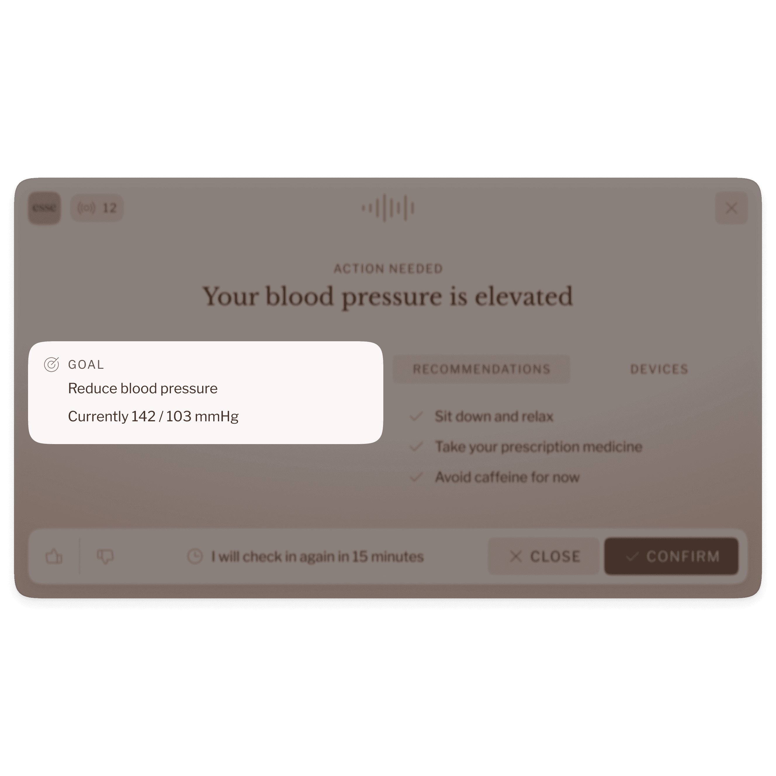 A screenshot showing the previous interface of a teleconsultation app, emphasizing a queue-based system and highlighting various interface problems such as a disorganized hierarchy and excessive prominence of rarely used features.