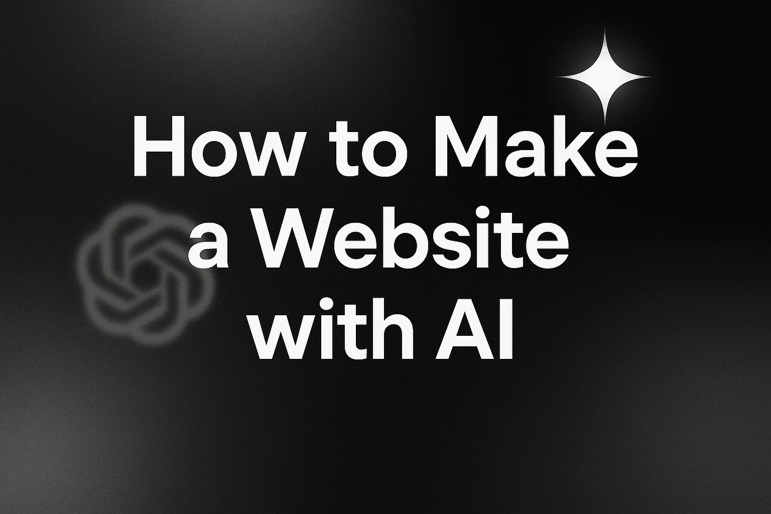 How to make website with AI