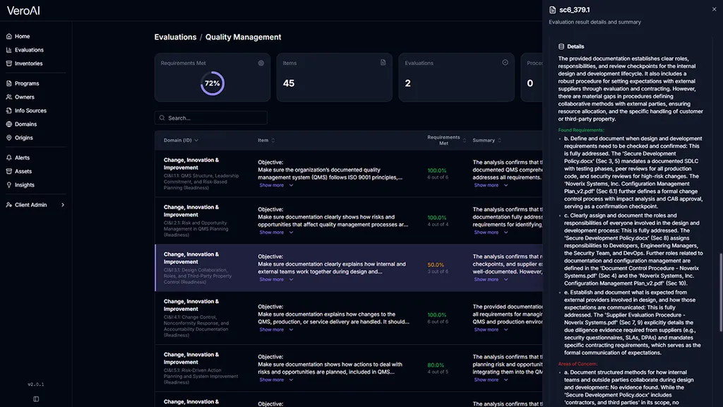 Diagram showing different file types being processed through Vero AI and gene results
