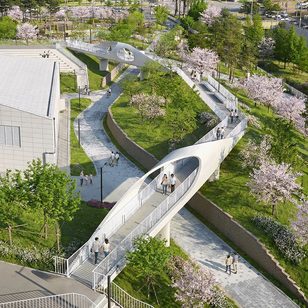 Clear skincare bottle with pink cap, bi-phase serum and floating bubbles on a white backlit background.