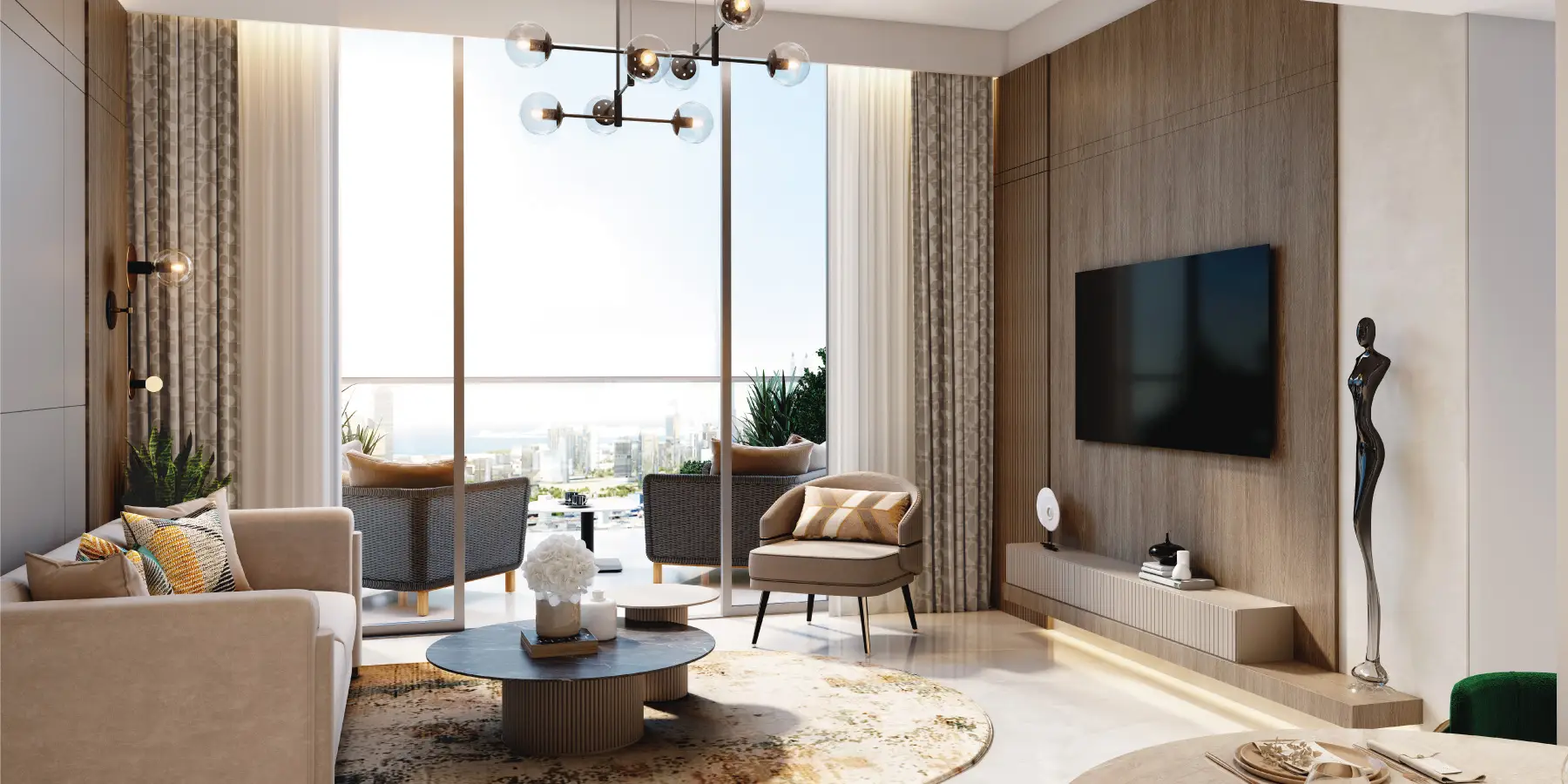 Azizi milan heights interiors