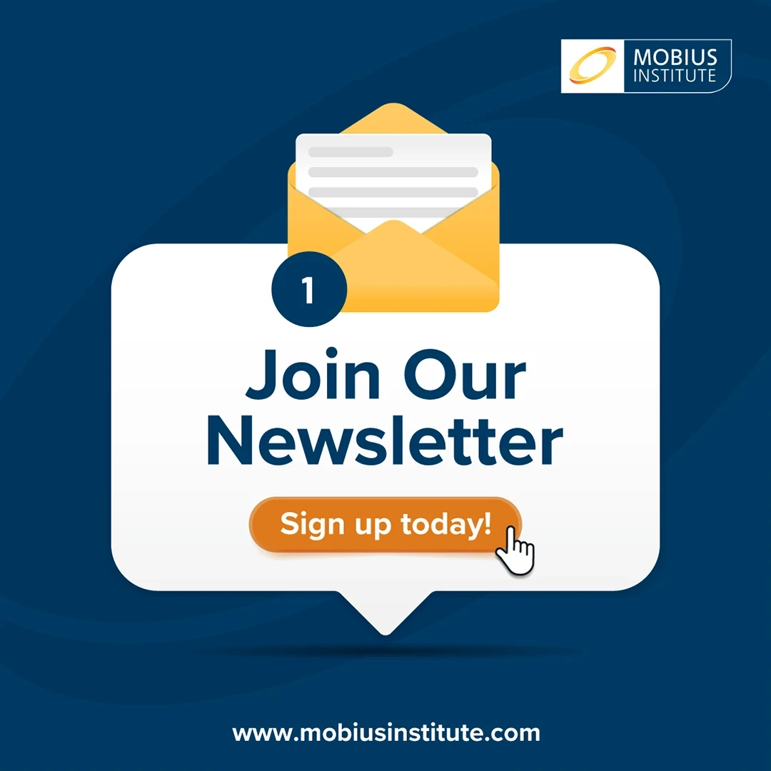 Social media graphics for Mobius Institute training programs