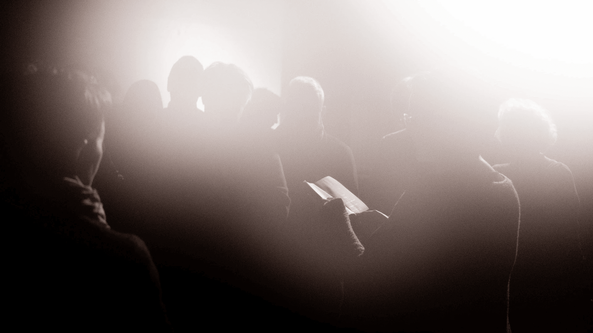 Behind the scenes foto