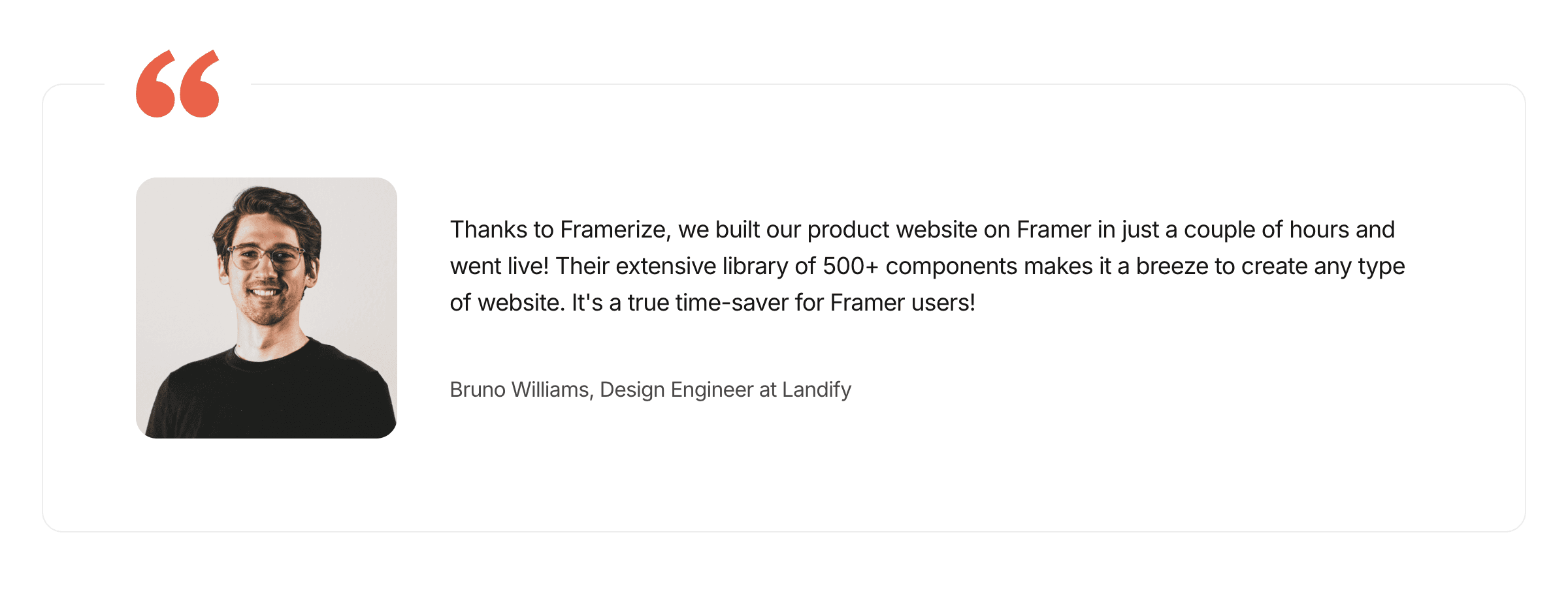 Testimonial Component / 013