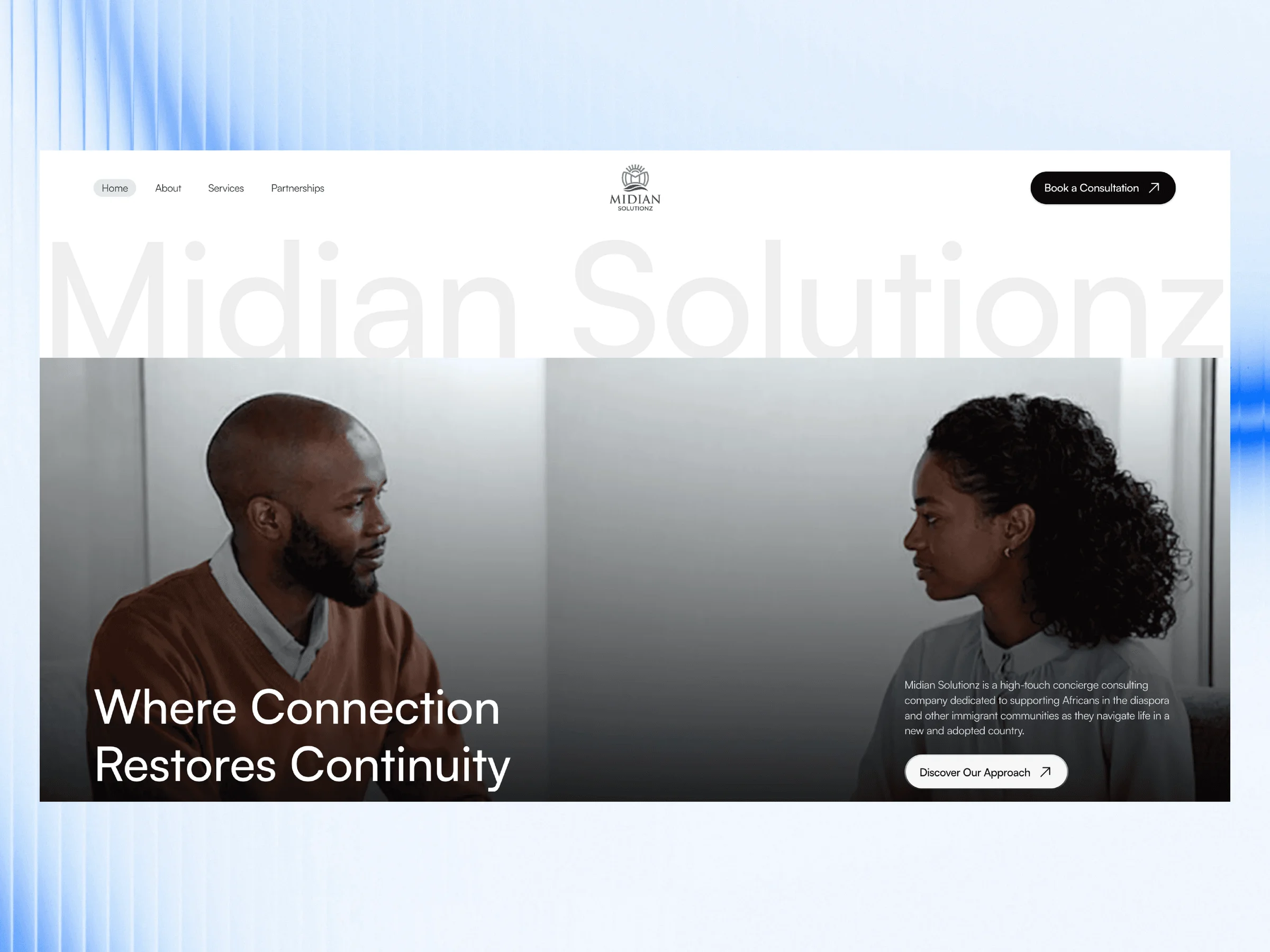 Midian Solutionz website preview