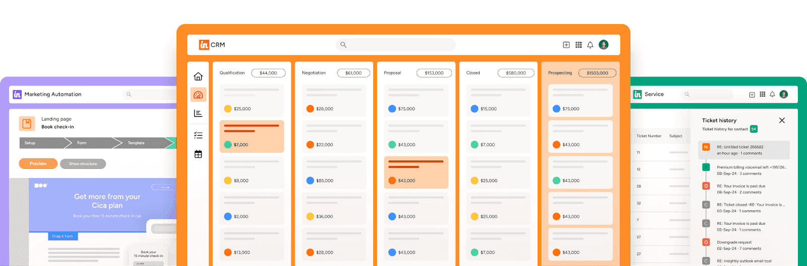 project and relationship-based CRM in Insightly