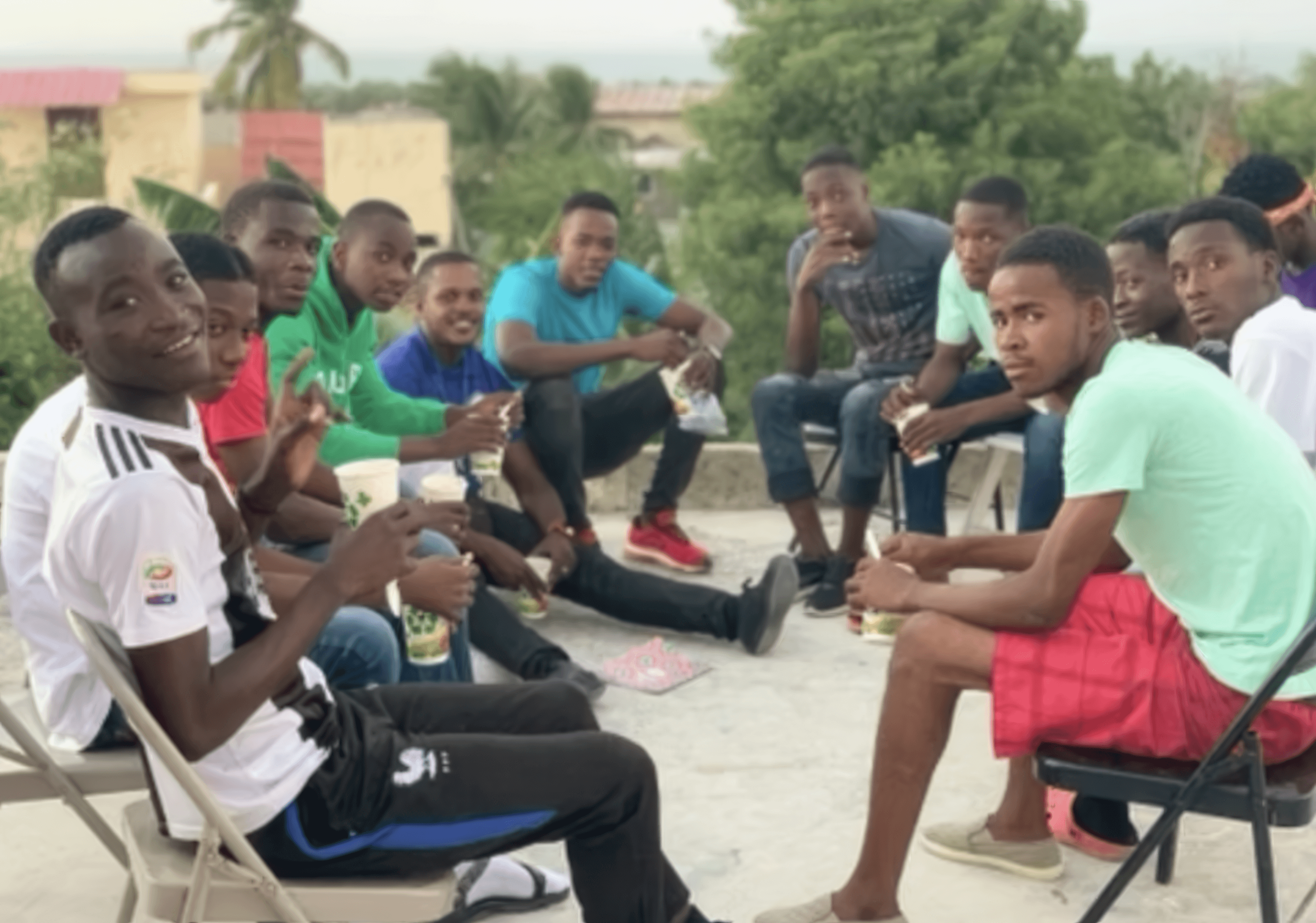 Gwoup Lavi mentorship group session at Gabriel’s Promise in Haiti