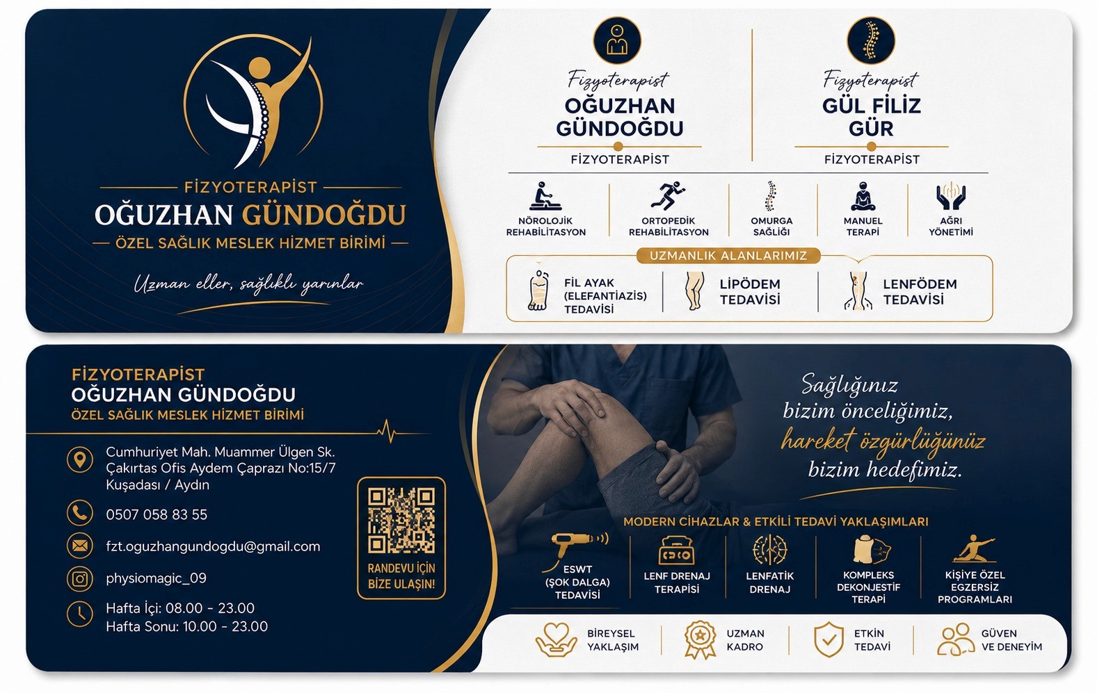 Fizyoterapist Oğuzhan Gündoğdu özel sağlık meslek hizmet birimi tanıtım görseli