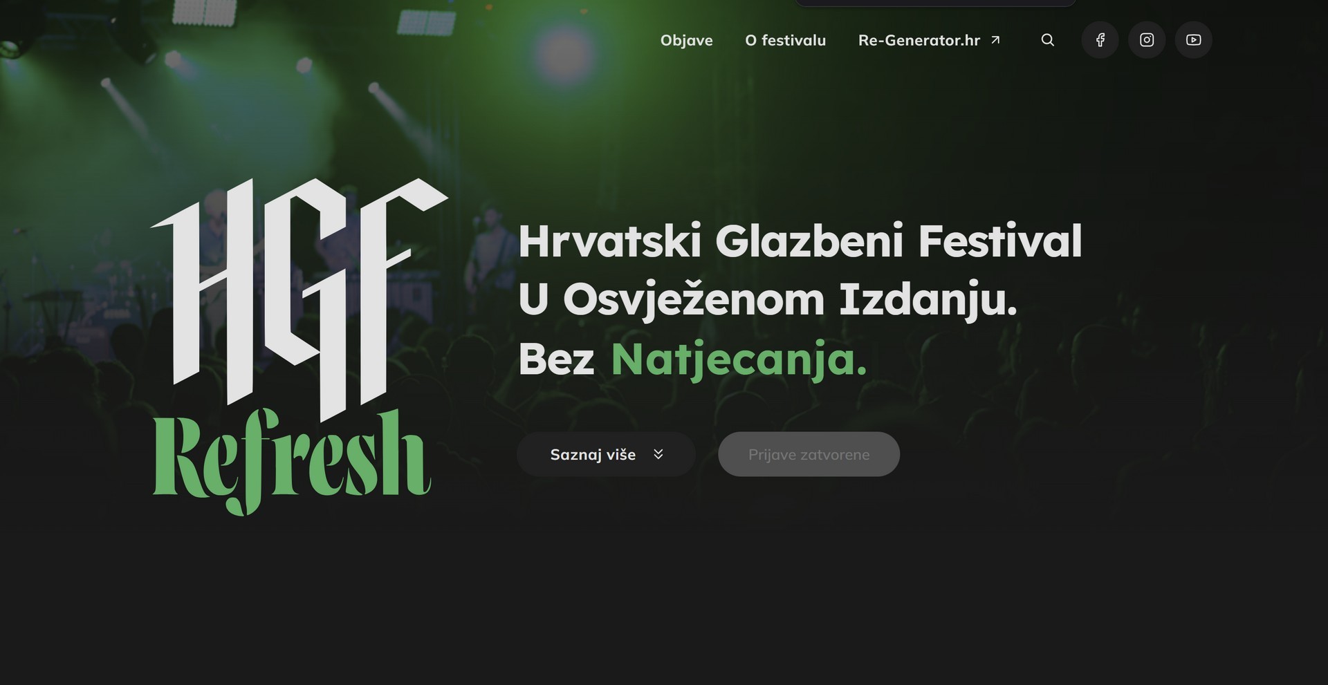 HGF Project Screenshot - Desktop