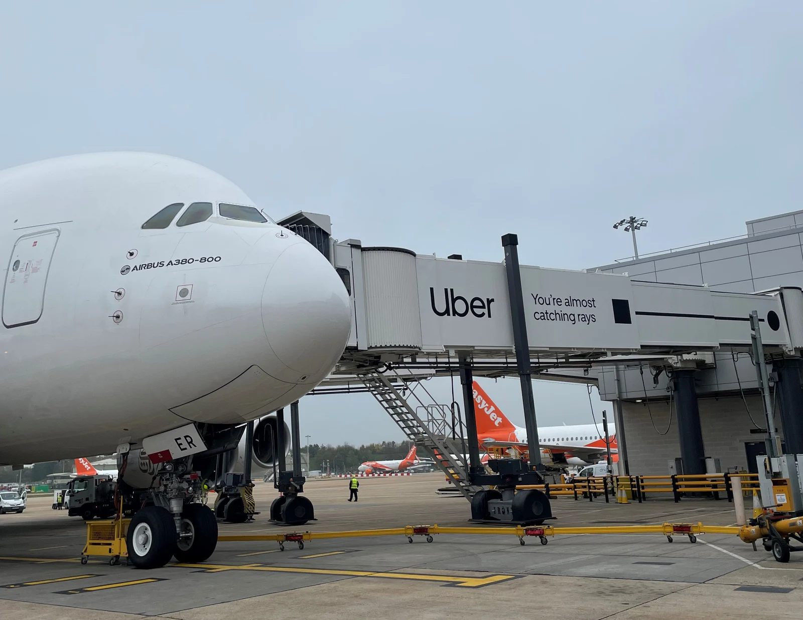 Uber airport sponsorship at London Gatwick