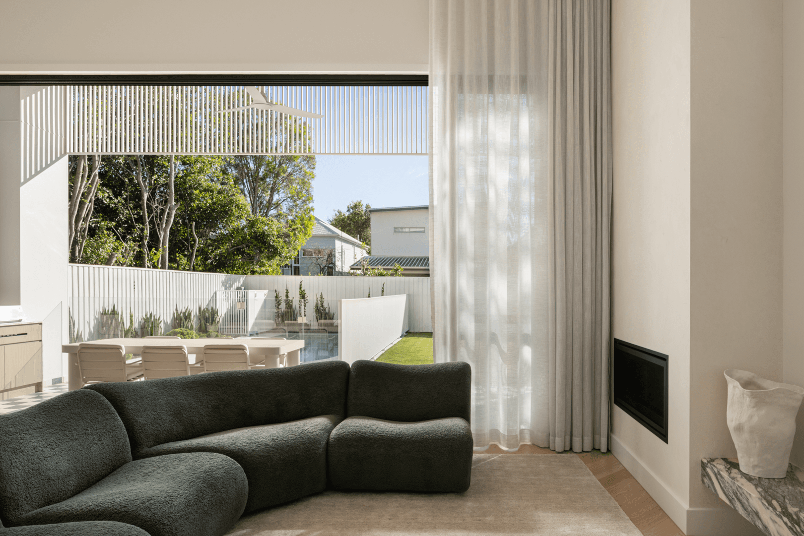 Front facade of Jacaranda House in. Brisbane