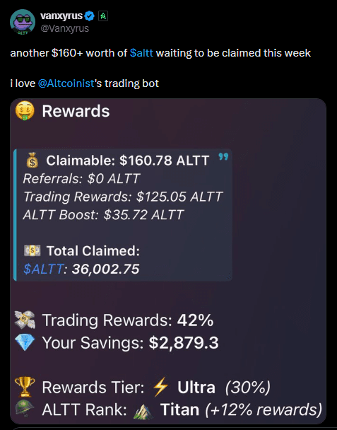 Twitter testimonial screenshot