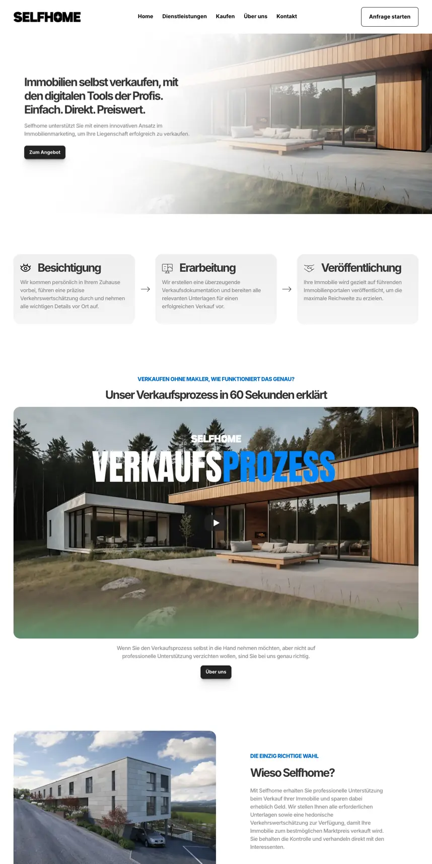 Selfhome GmbH website screenshot