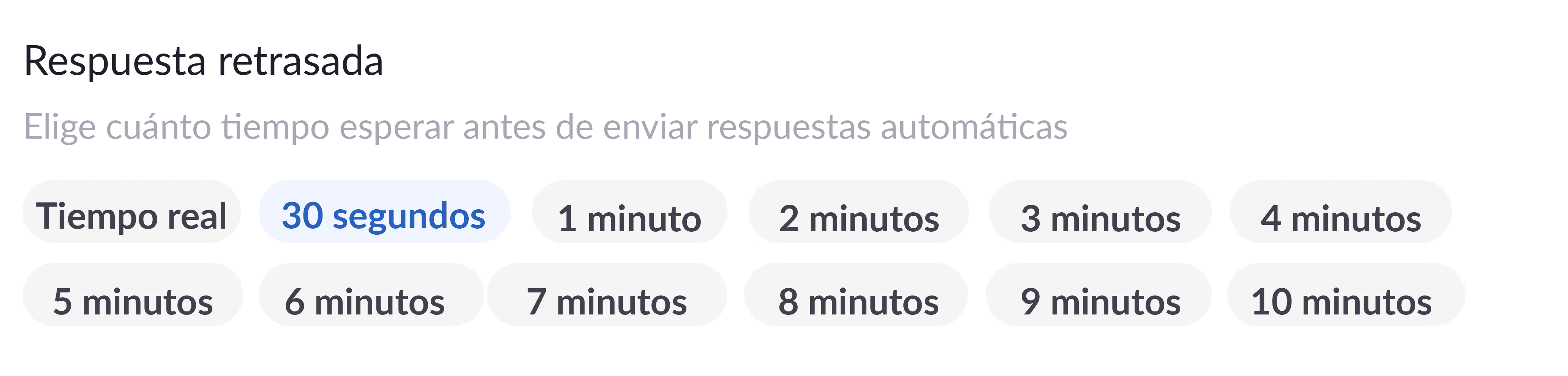 Screenshot of setting a reply time delay in AutoPilot