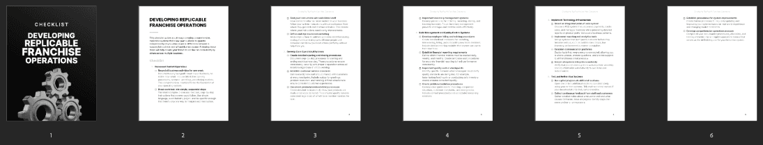 Entrepedia 1755590147414-Developing-Replicable-Franchise-Operations---Checklist