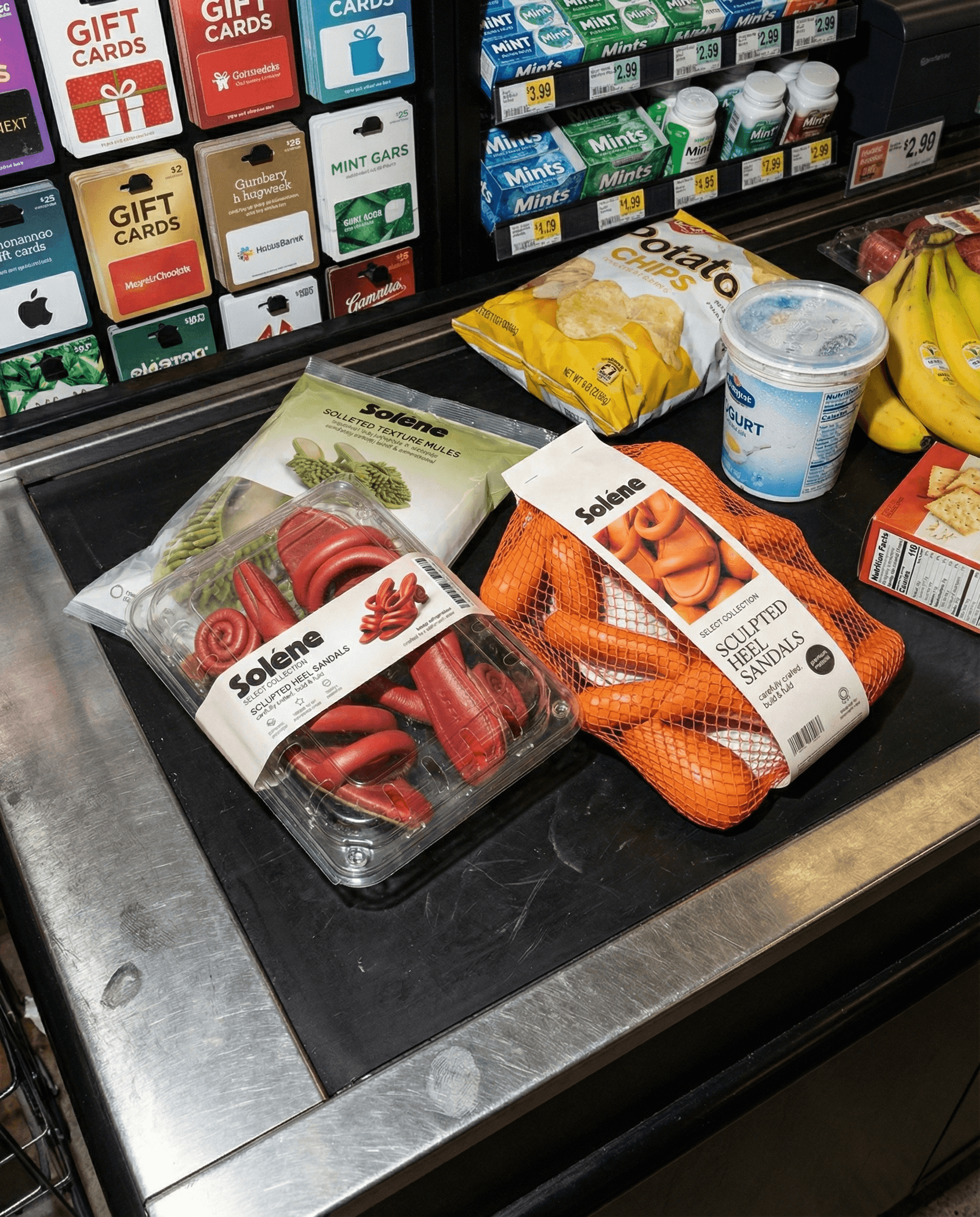 women posing skincare product