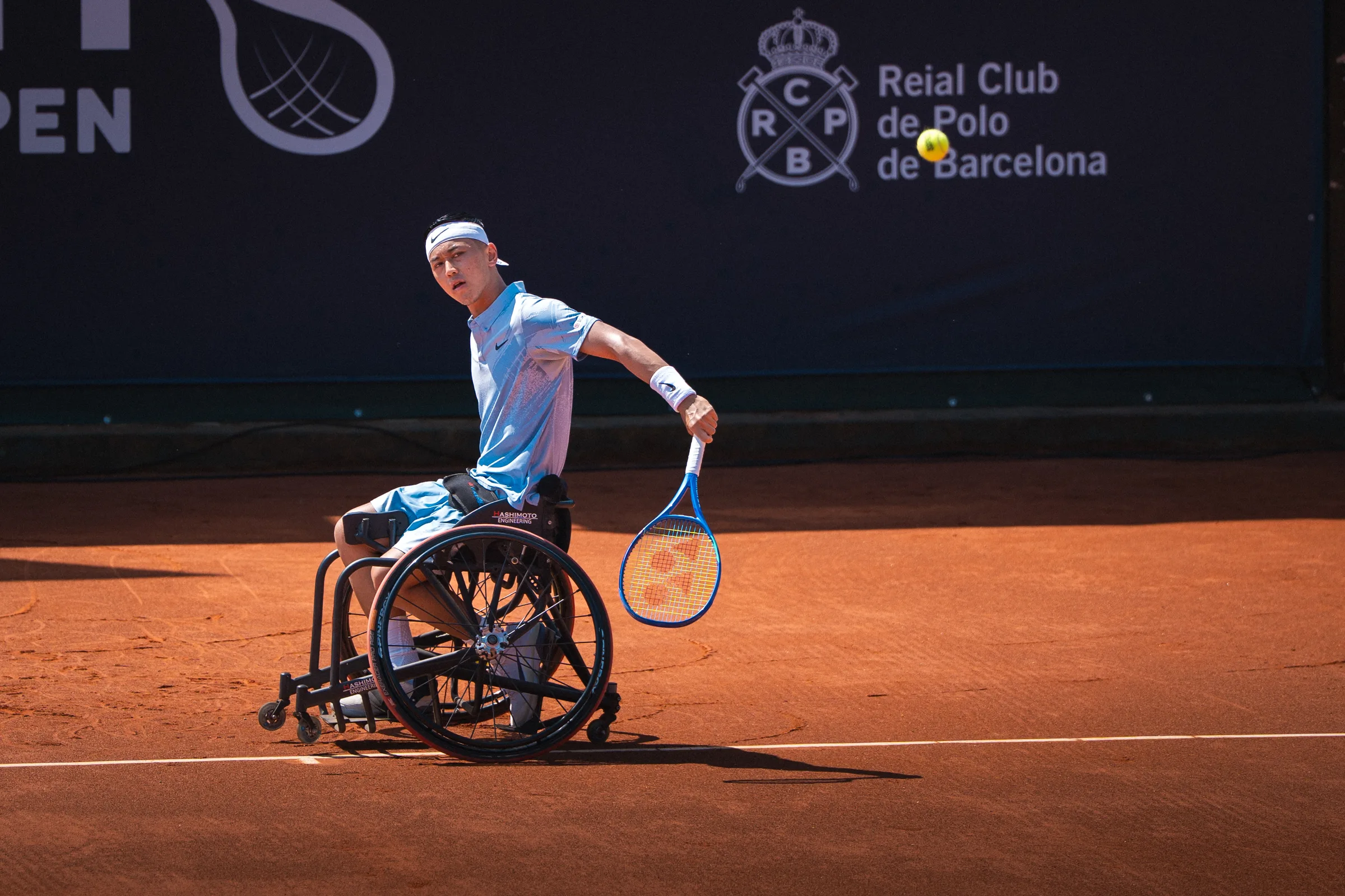 TRAM Barcelona Open 9ª edición 2026, fotografía tenis quad Barcelona, Real Club de Polo deporte adaptado, Nolan Pardo