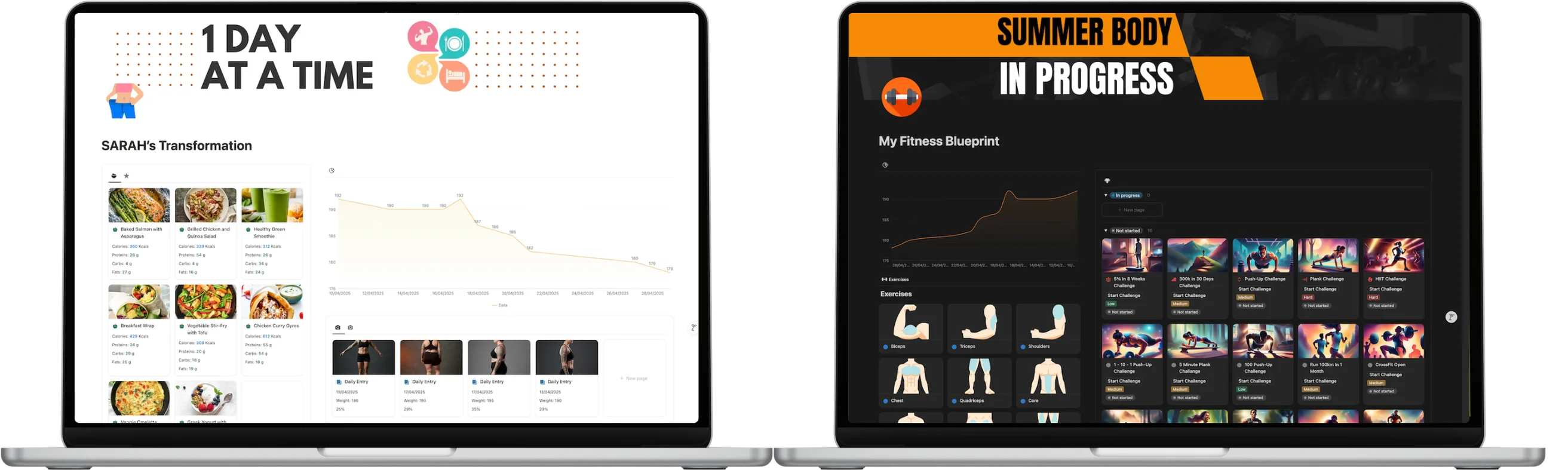 Notion for personal trainer template