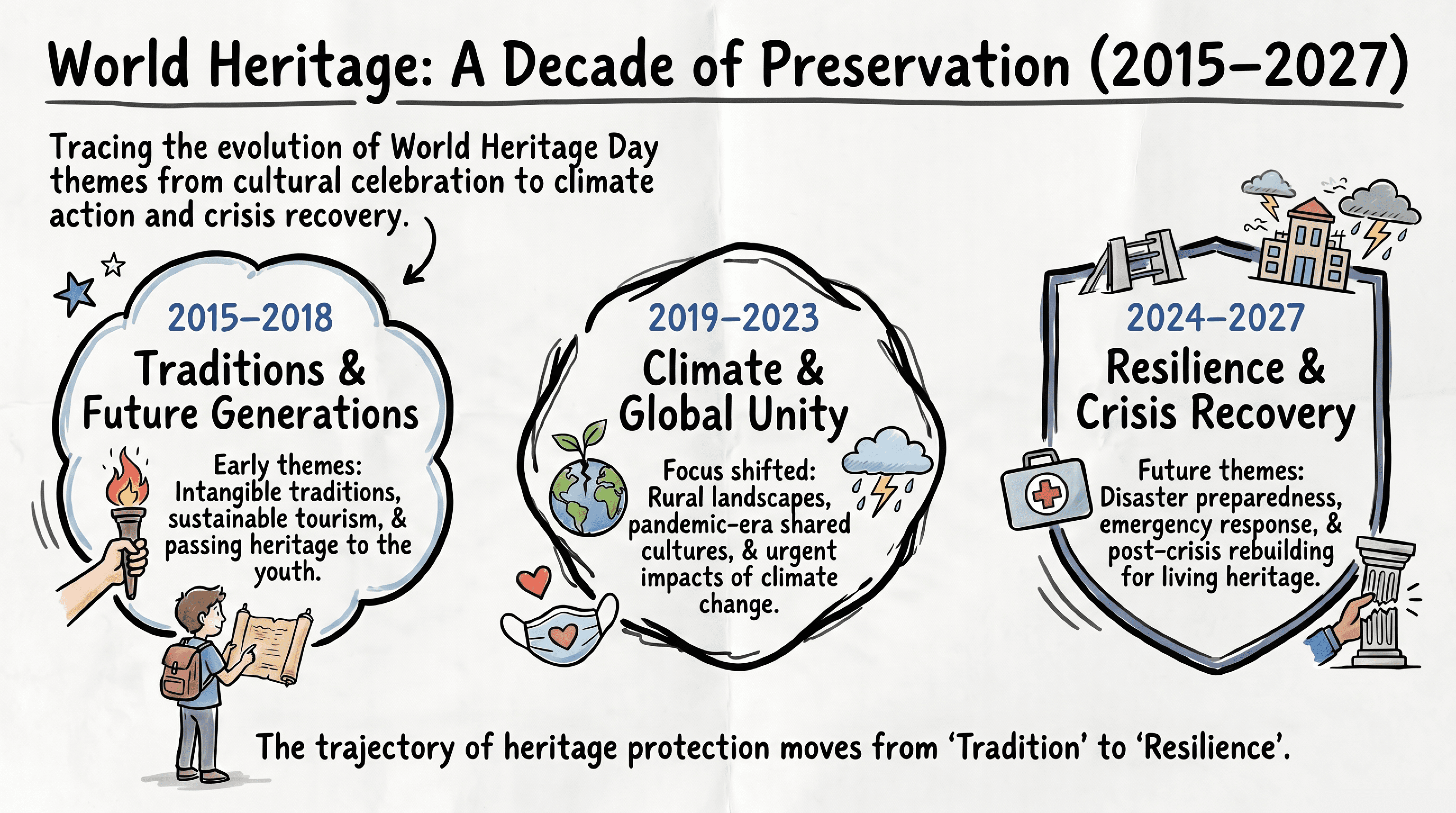 Evolution of World Heritage Day Themes