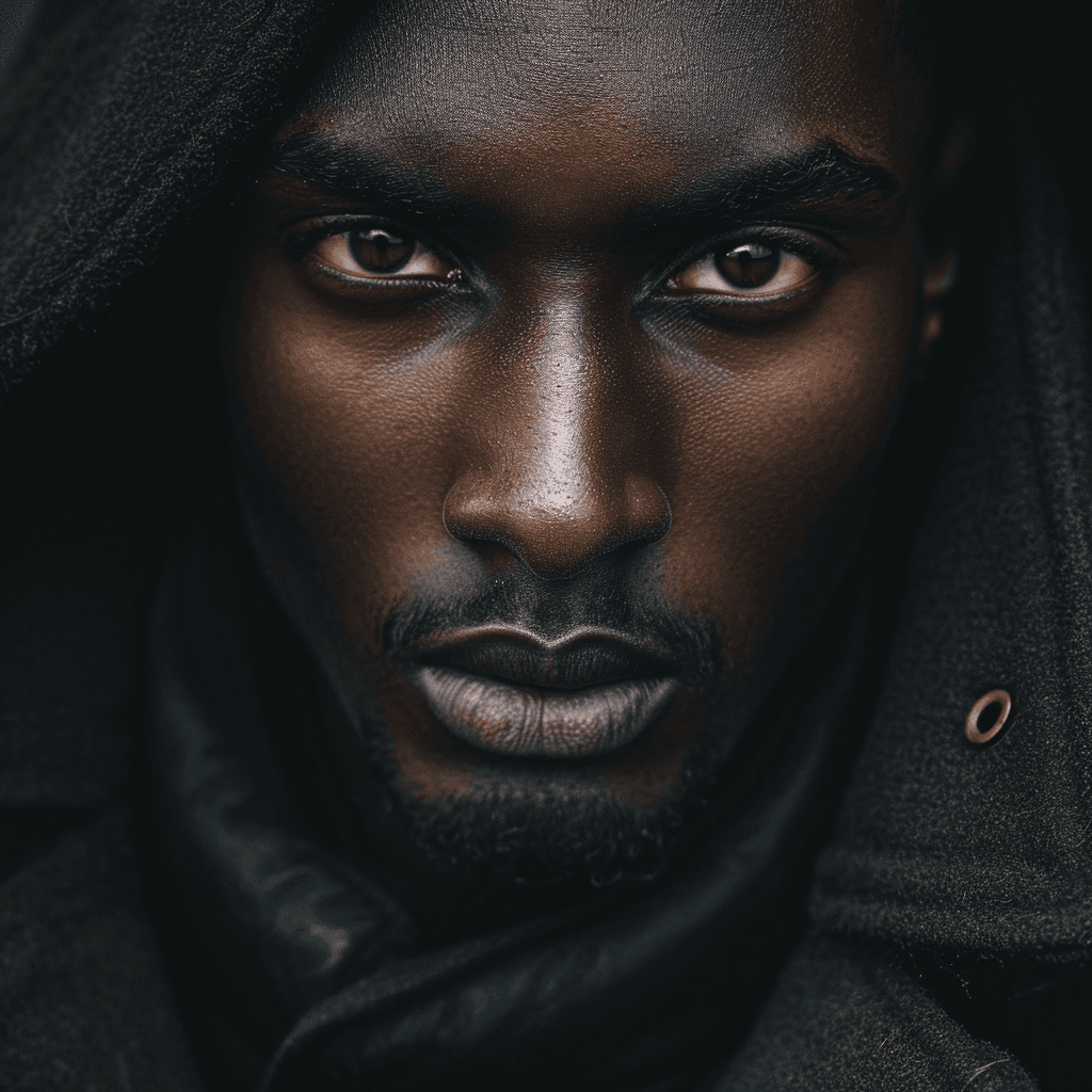 beautiful and cool black man portraits