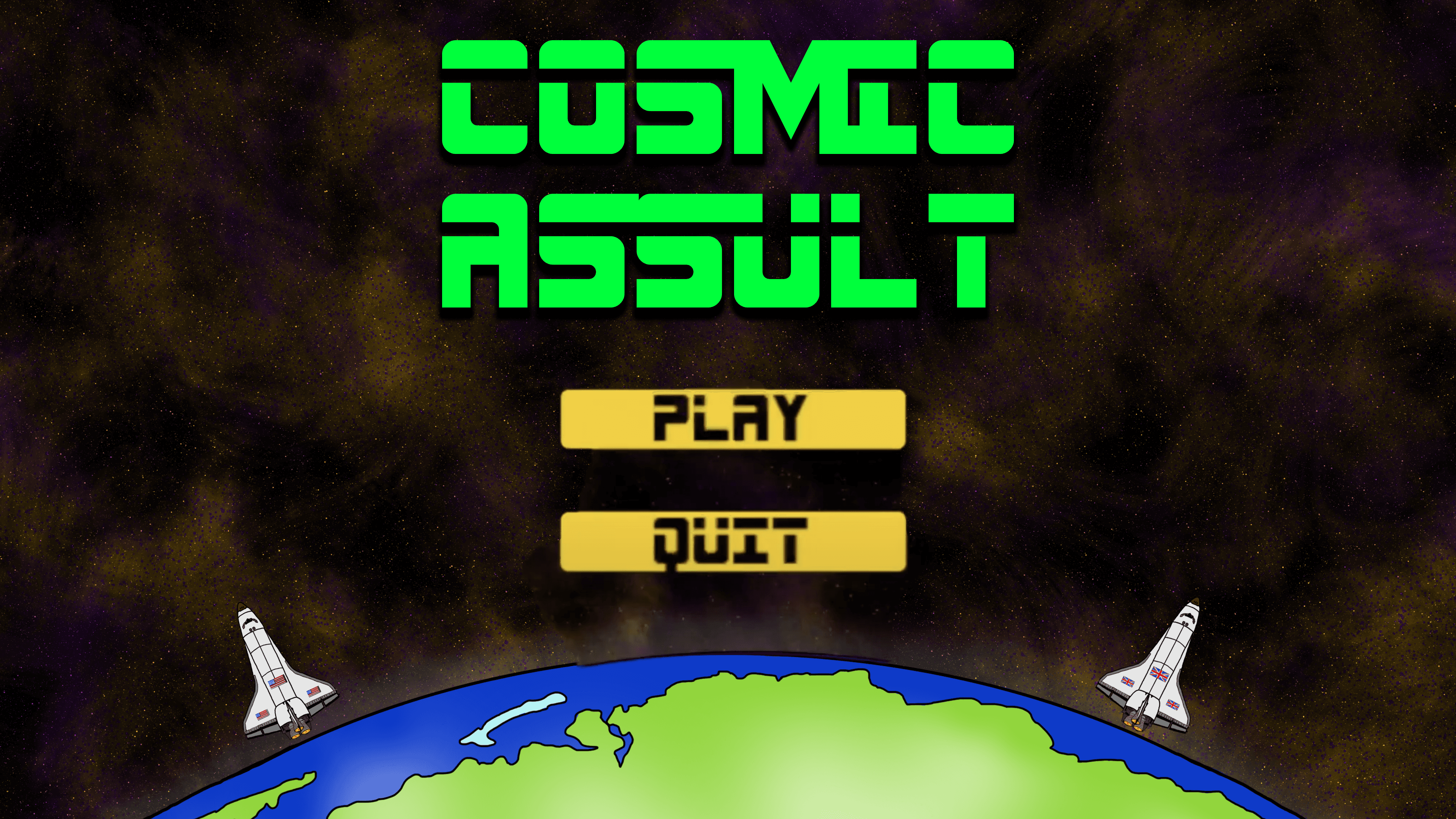Cosmic Assault Title Card