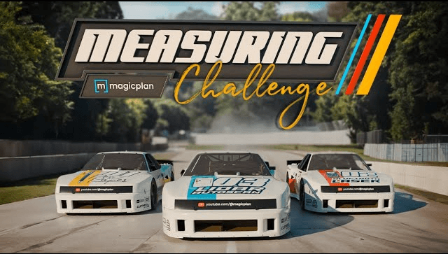 trois voitures prêtes pour un défi de course de mesure