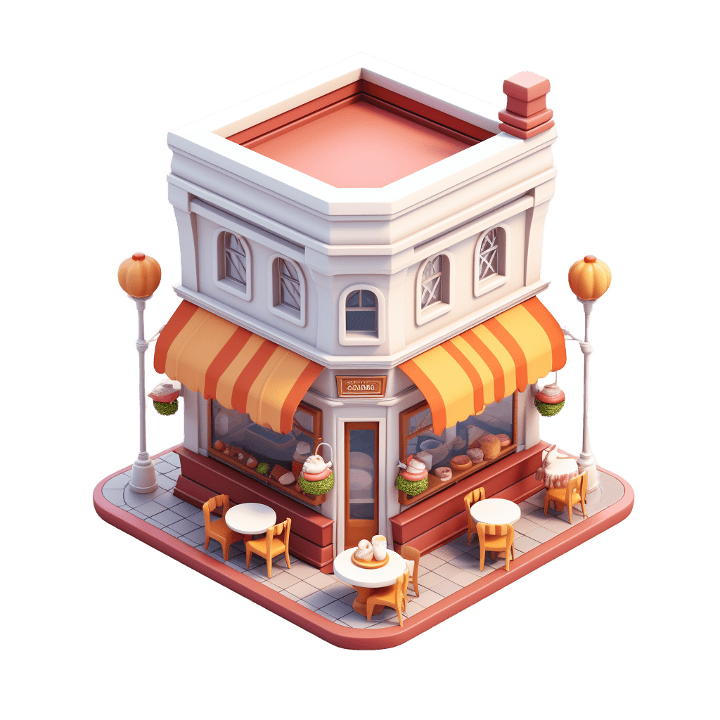 Restaurant 3d icon