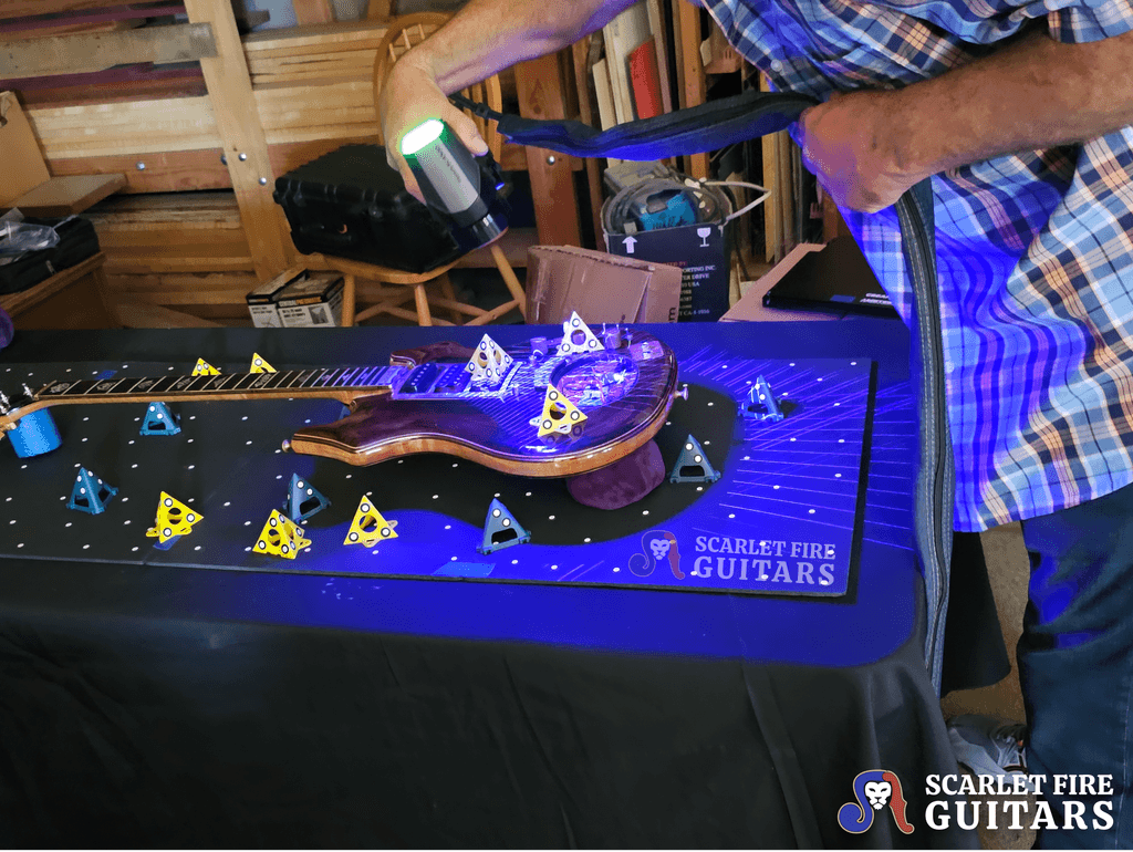 Performing 3d scans of Jerry Garcia's Tiger guitar