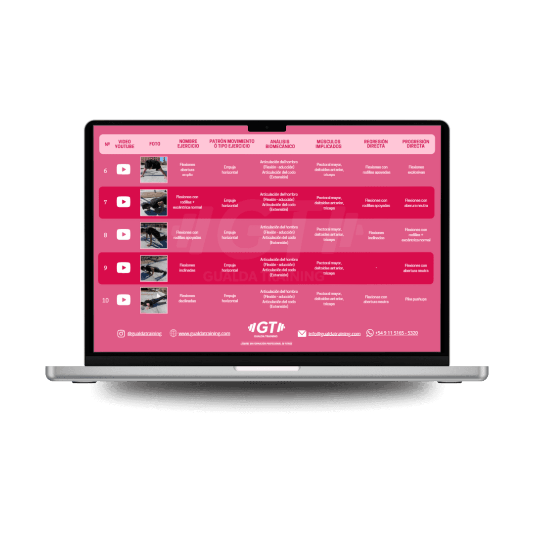 guía ejercicios musculación