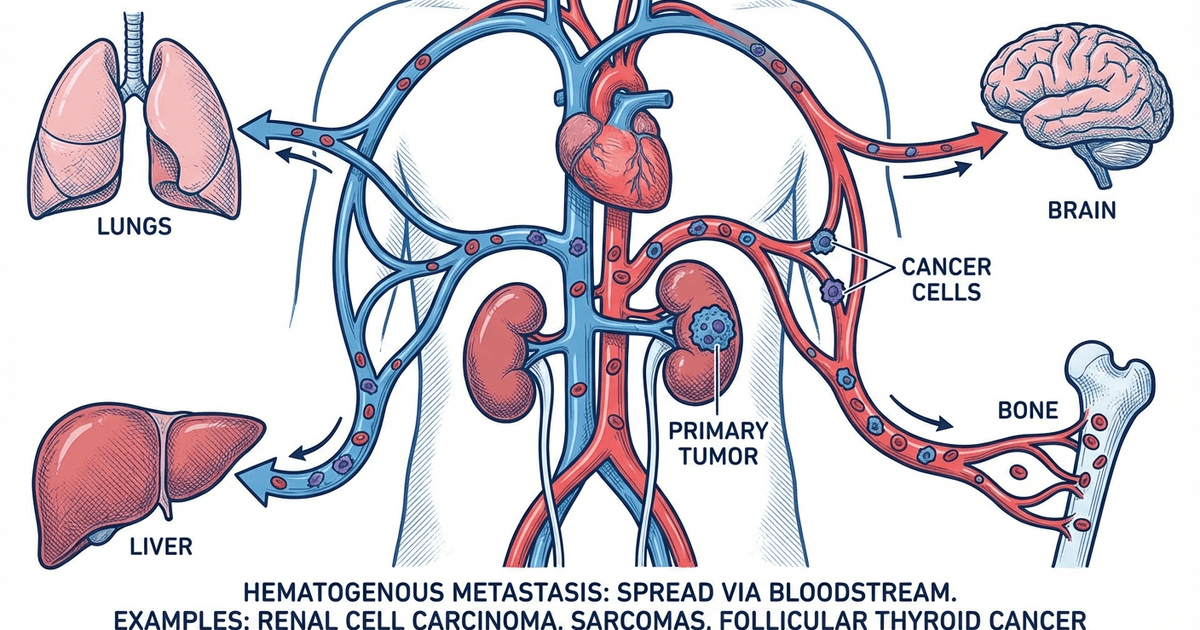 Cover: Every Hematogenous Spreading Cancer Reigns Foolishly: Complete Hematogenous Metastasis Mnemonic Guide for NEET PG 2026