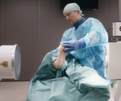 C-arm projections - ankle fracture surgery