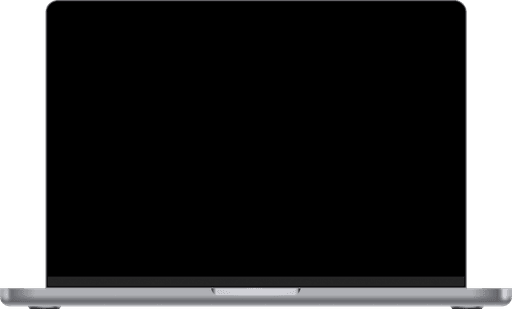 A blank screen on a dark background, resembling a powered-off device.