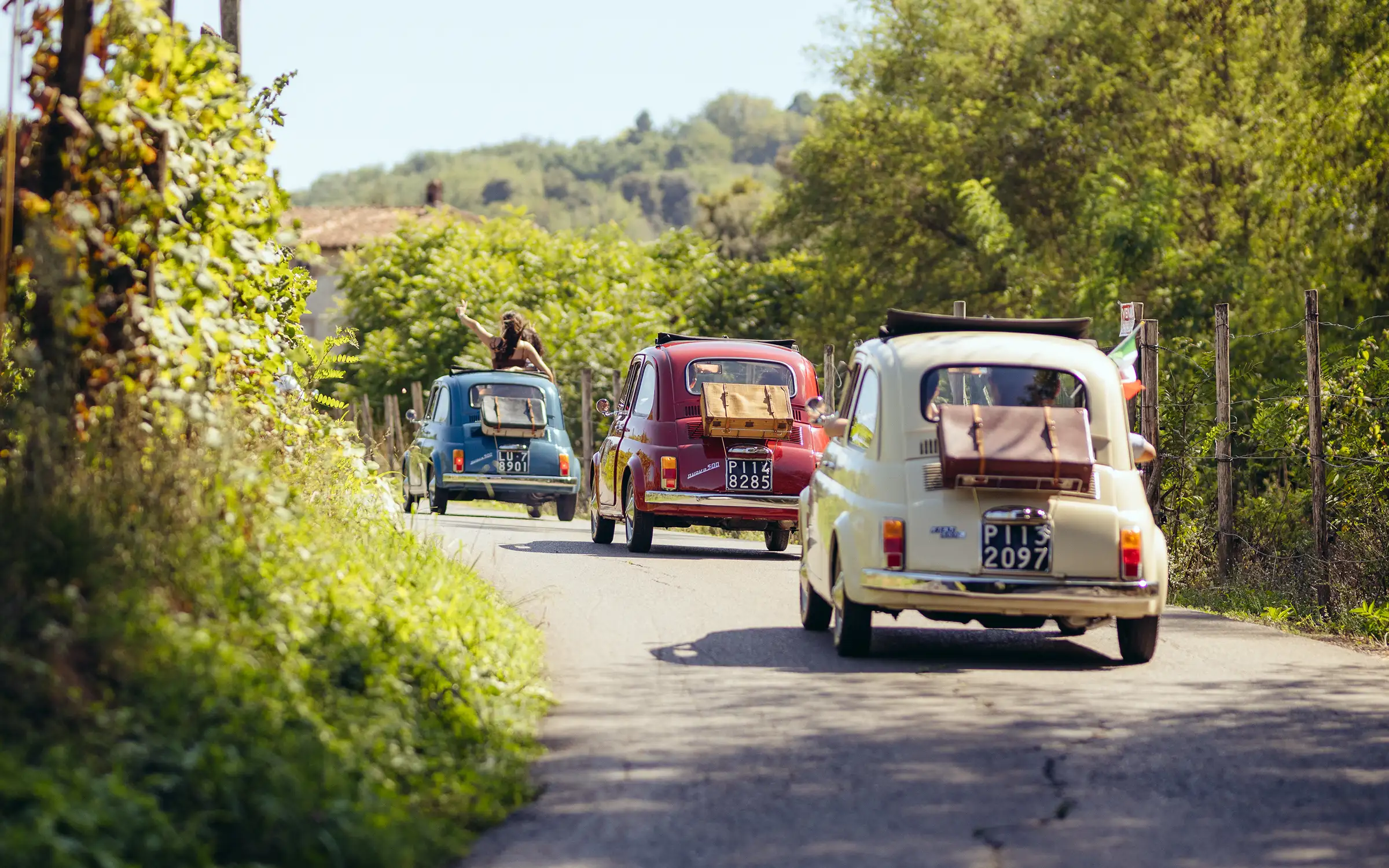 Toscana på ekte – bak rattet i en klassisk Fiat 500
