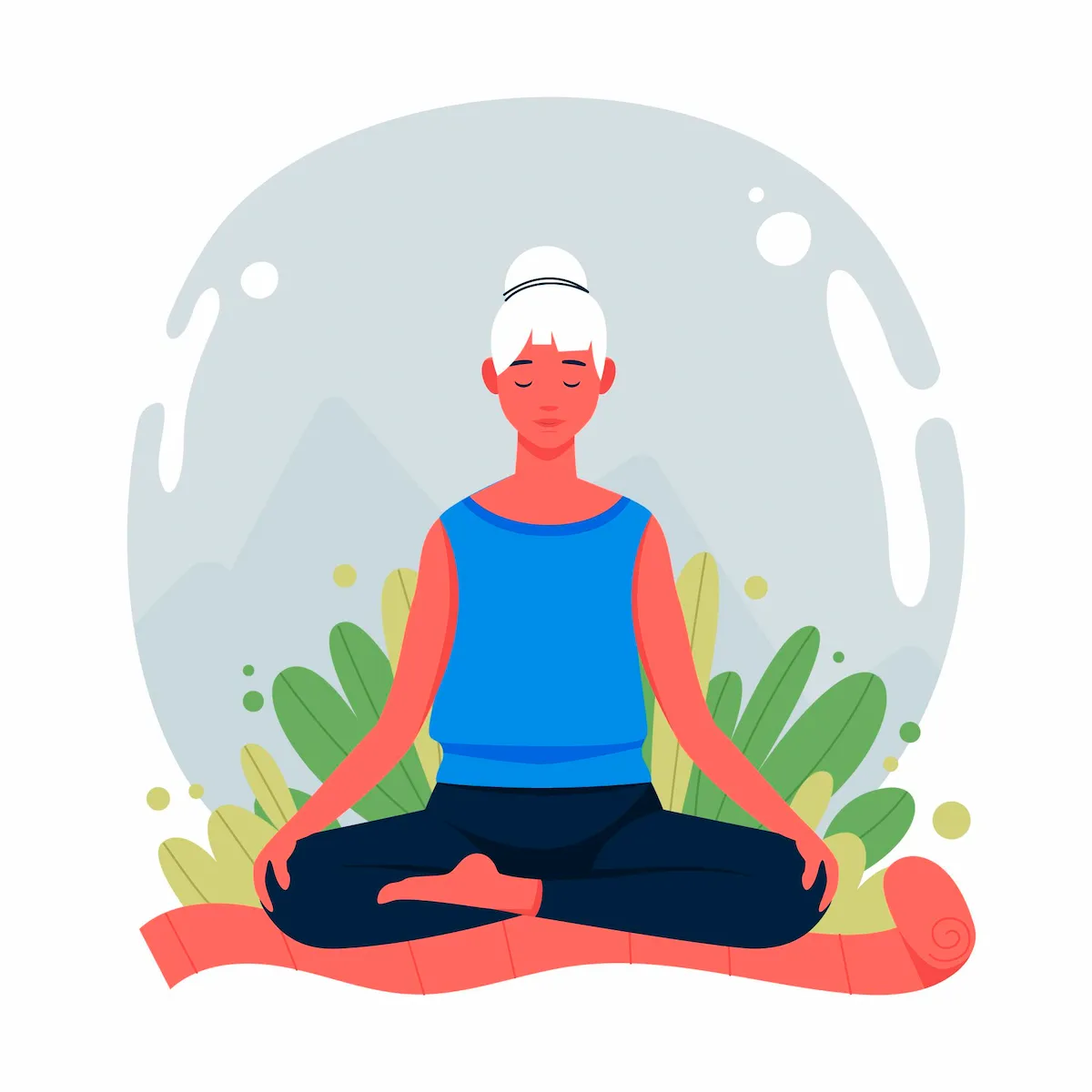 clipart for meditation