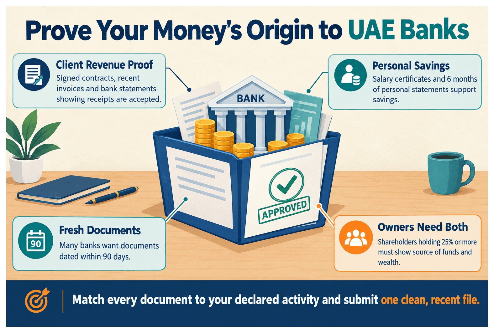 Infographic: Source of Funds: What UAE Banks Accept as Proof