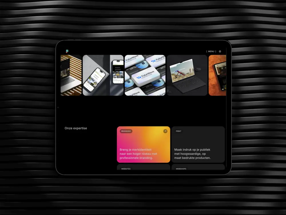 Als creatieve design studio omvat de dienstverlening van FuturPhase UX/UI Design.