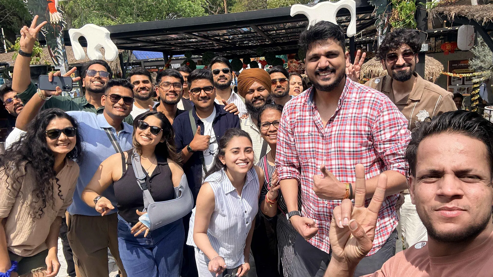 Cheerio team at company offsite