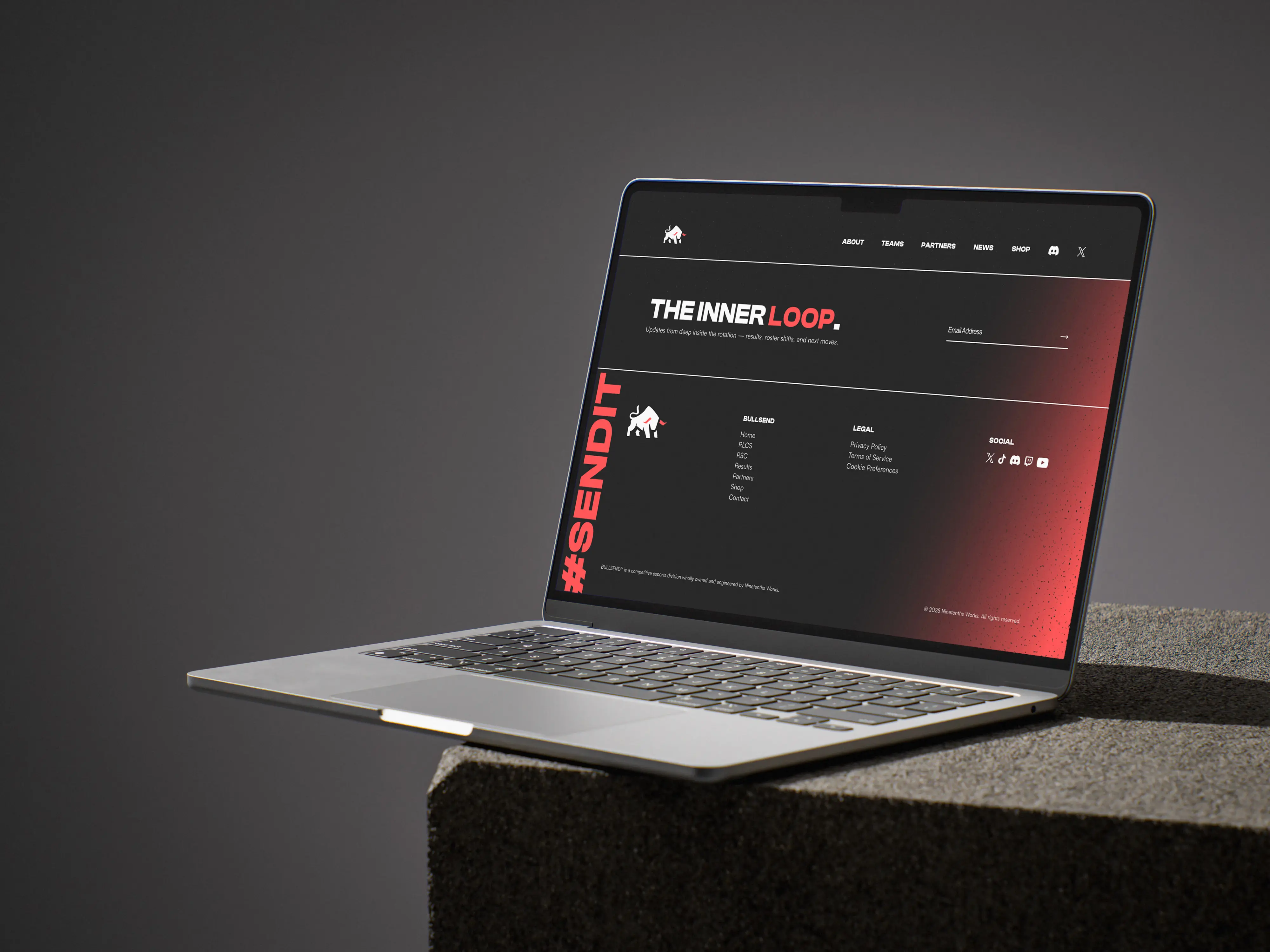 BULLSEND Footer Mock