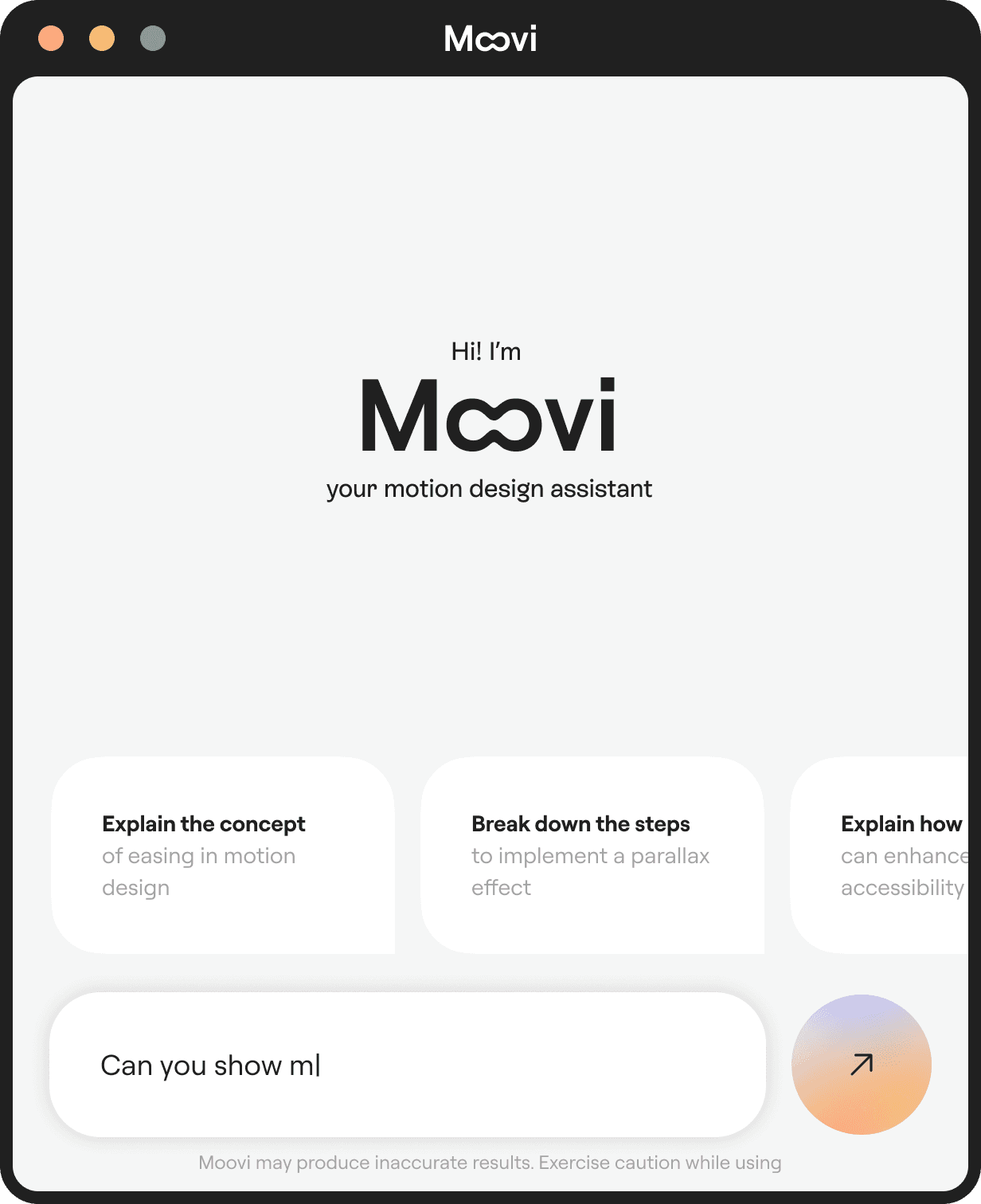 Moovi an AIpowered UX Motion Assistant