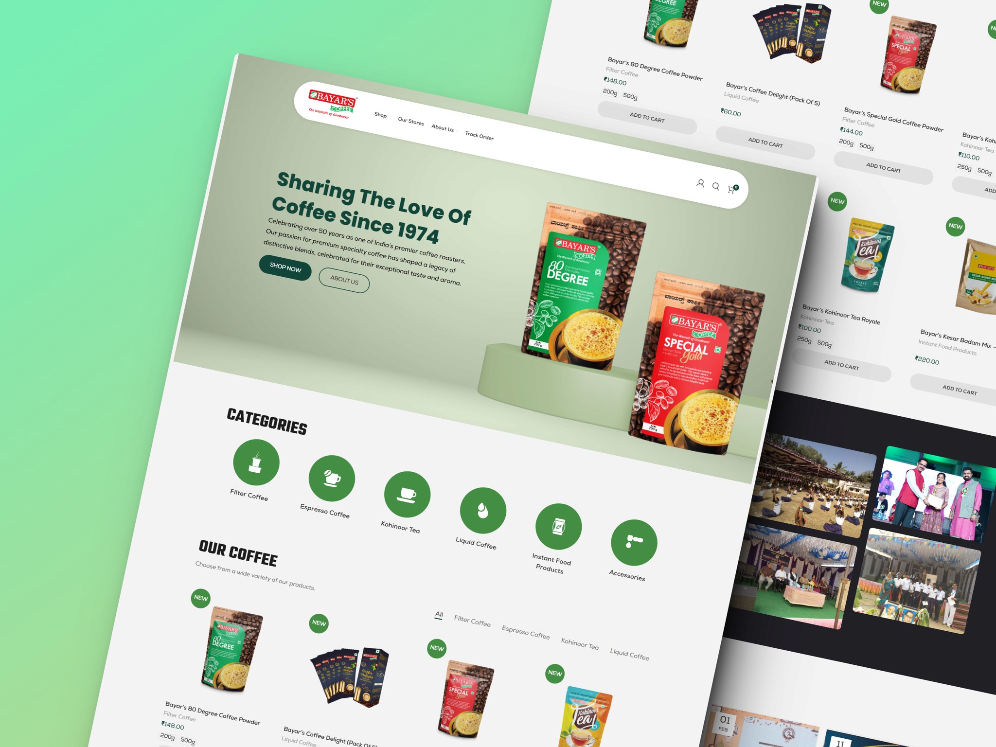 Bayar's Coffee By Web Impetus - E-commerce Development