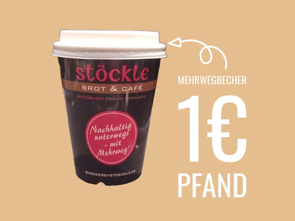 Mehrweg-Kaffebecher für 1 €