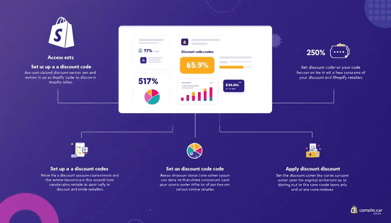 An overview of setting up a discount code in a Shopify store.