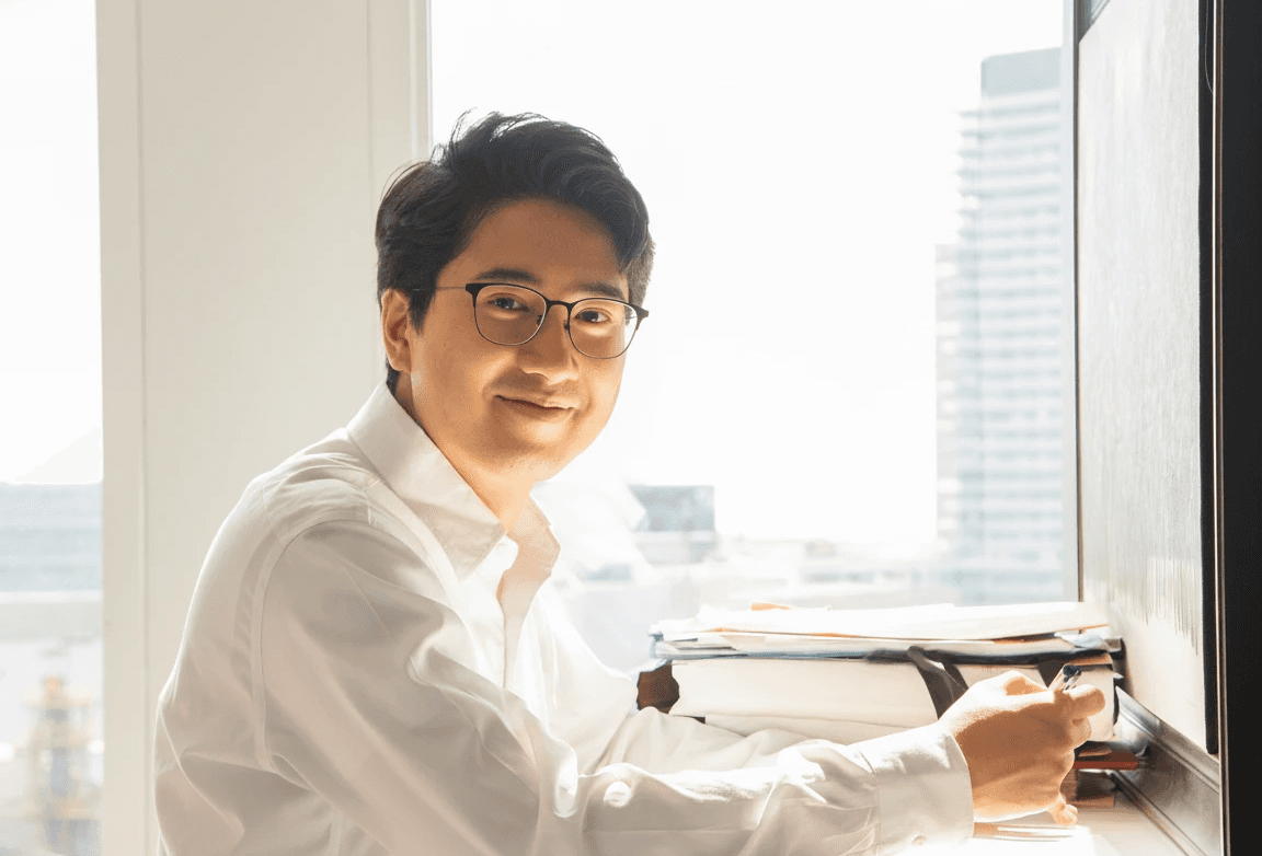 Male lawyer looking forward