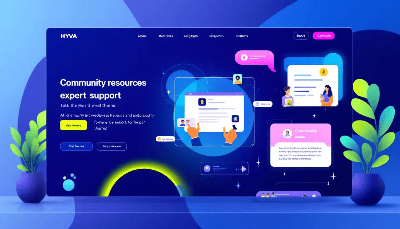 Community resources and expert support for the Hyva theme.